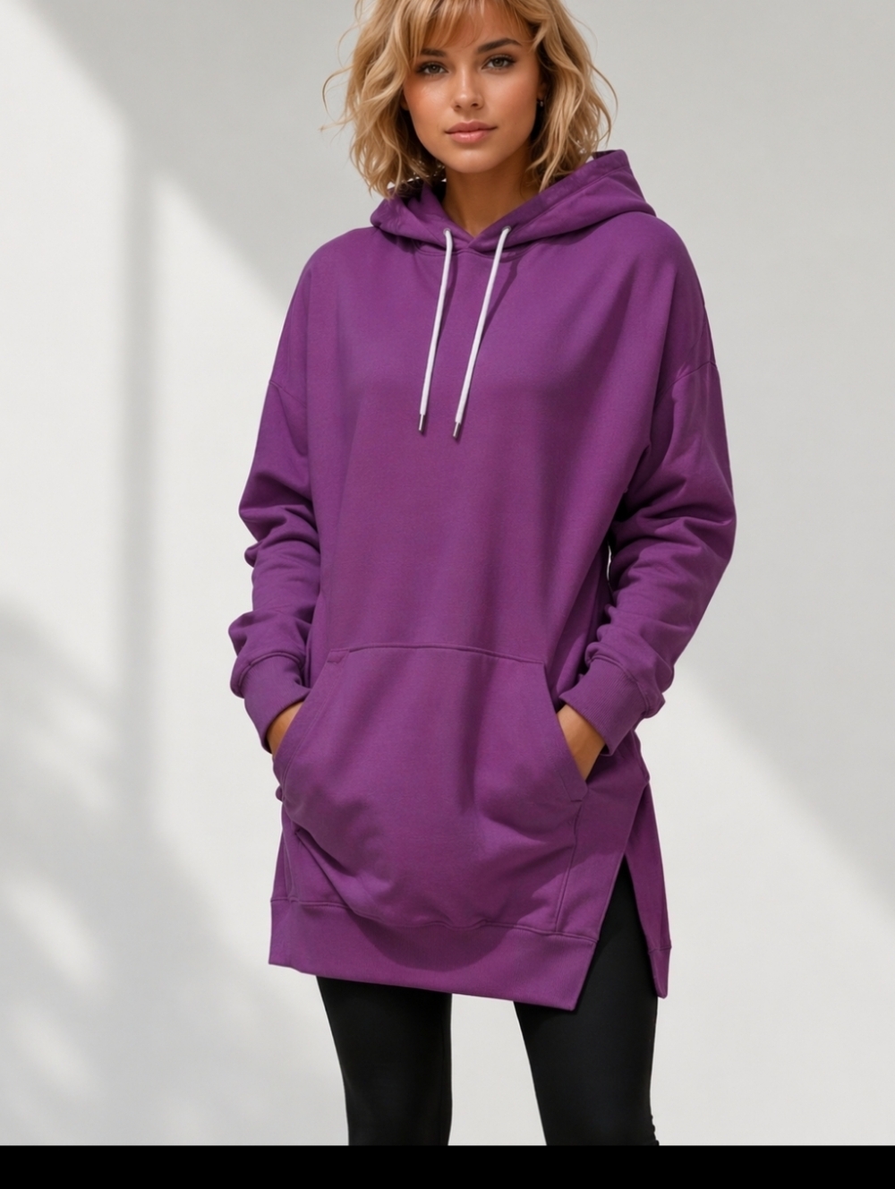 The Warmy Oversized Hoodie Dress Purple NIB Various Sizes